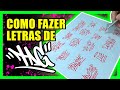 ⚠ O JEITO MAIS FÁCIL DE FAZER LETRAS DE TAG - Tutorial com alfabeto