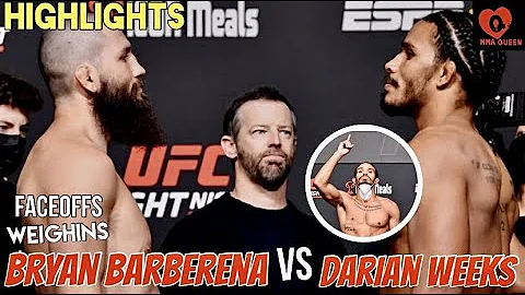 Darian Weeks vs Bryan Barberena Faceoffs