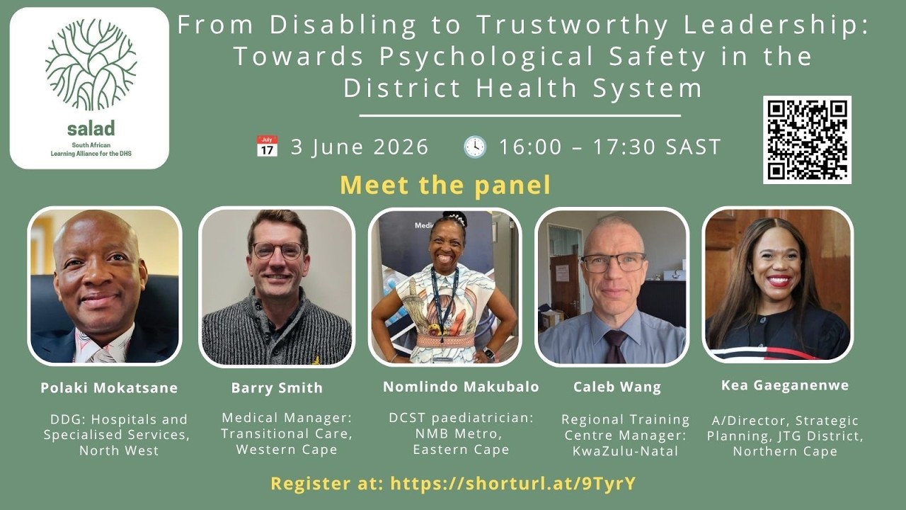 From Disabling to Trustworthy Leadership: Towards Psychological Safety in the District Health System