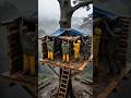 Transforming a humble tree platform into a beautiful and cozy forest home 🌲🌧️