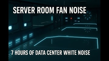 Server Room Fan Hum (White Noise) 🖥️ | 7 Hours of Fan Noise Data Center Sound for Sleep & Focus