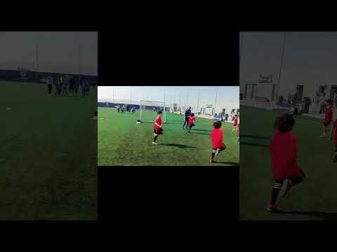 عمليات الإحماء الفريق قبل اللقاء مواليد ٢٠١٦ فريق نورهادو في بطوله الهدف