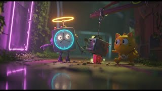 Robot Clock & Cat at Mirror Canal — Team Plan on Three