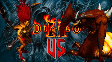 Andariel vs Duriel  - DIABLO in DOOM : Monster Infighting - RETRO ARENA