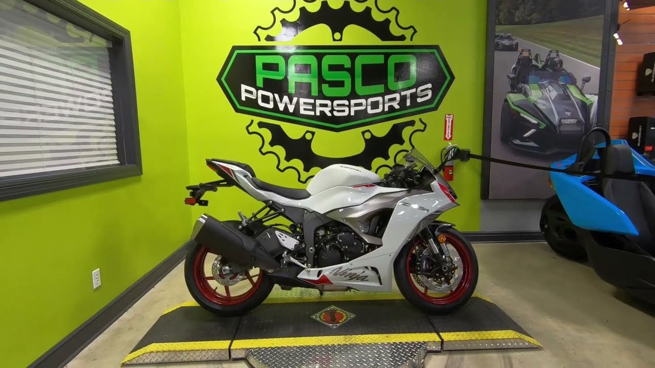 New WHITE 2024 Kawasaki Ninja ZX-6R ABS Motorcycle For Sale In