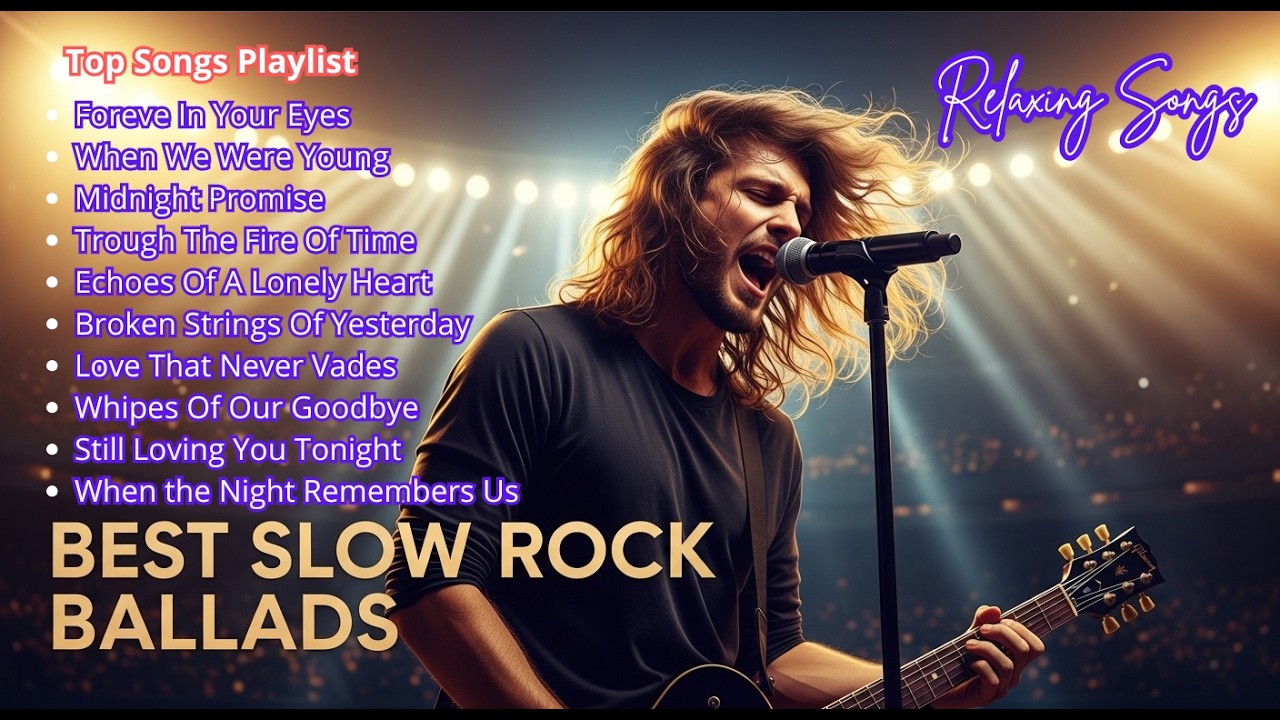 🔴 LIVE – Best Slow Rock Ballads 70s 80s 90s | Legendary Rock Love Songs