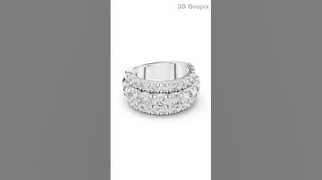 Jewellery CAD Design Rendering Ring - 025| Gold | 360° Realistic View #3dgrapix #3DRendering