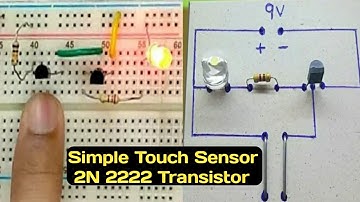 How to Make Simple Touch Sensor using 2N 2222 Transistor | @MianElectric