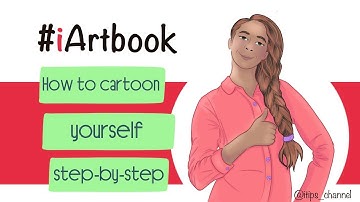 How to cartoon yourself  step-by-step tutorial with iartbook