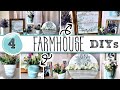 **ALL NEW** Farmhouse DIYS | High-End SPRING Decor Made On A BUDGET | Collab W/ Full Time DIY Mommy