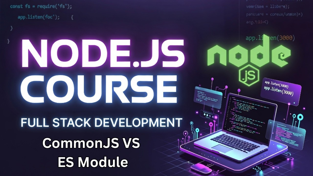 CommonJS vs ES Modules in Node.js 🔥 | Complete Guide for Beginners to ...