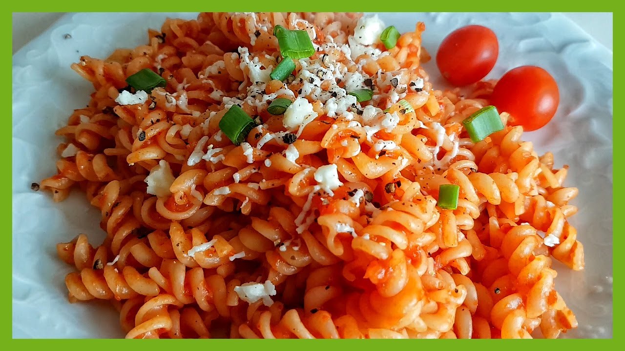 Biberli Domatesli Makarna Videosu Biberli Domatesli Makarna Videosu