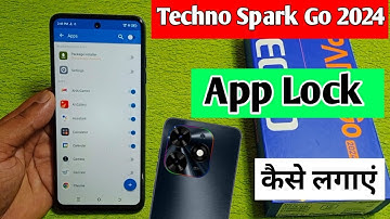techno spark go 2024 me app lock kaise lagaye | how to lock apps in techno spark go 2024