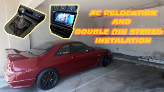 NISSAN R33 GTR VSPEC AC RELOCATION PANEL AND PIONEER 3000NEX INSTALL AND REVIEW