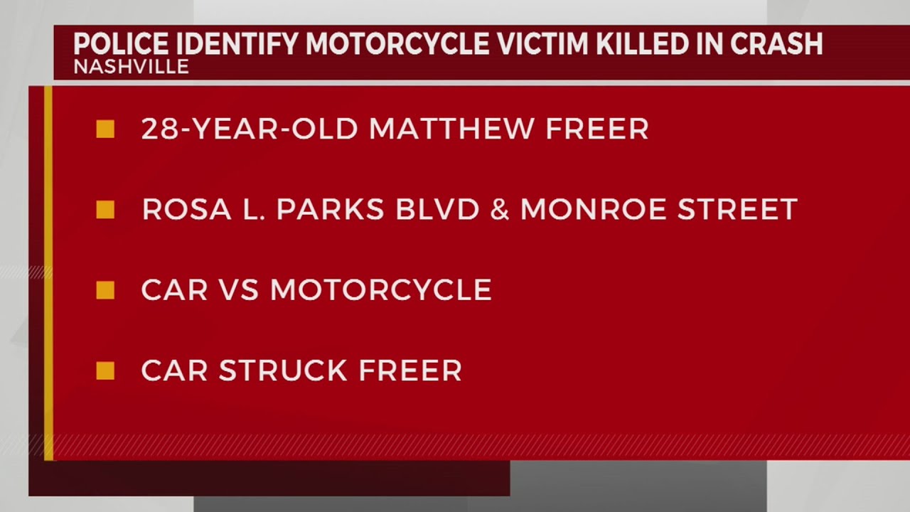 Motorcyclist dies after crash in North Nashville - YouTube