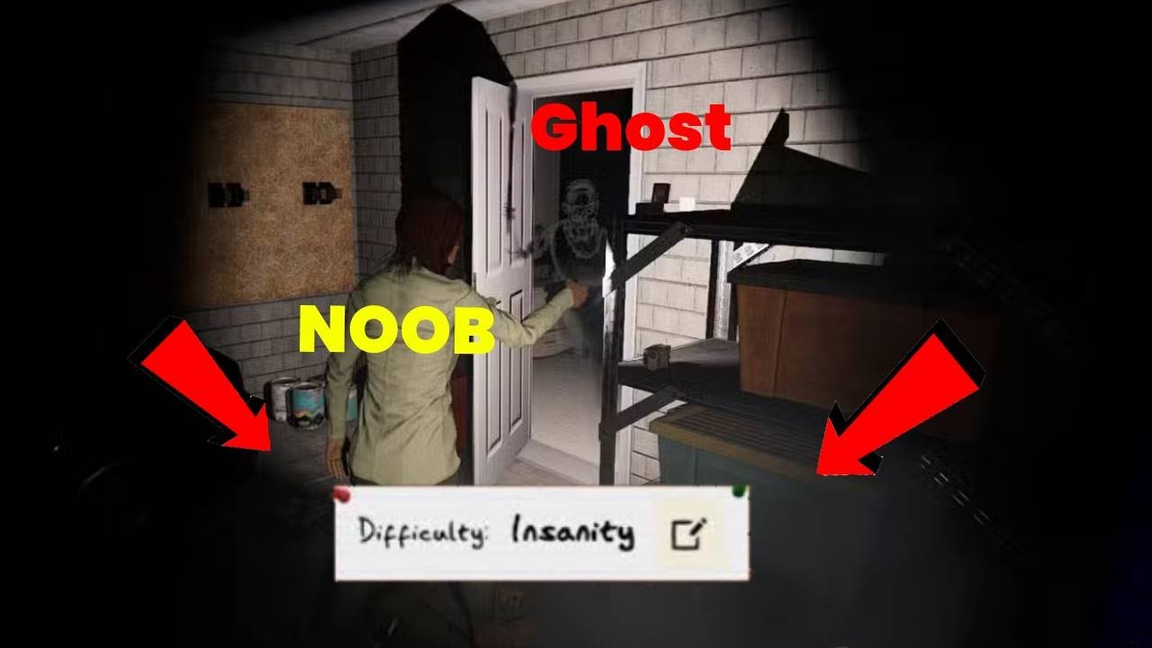 Noob takes on INSANITY DIFFICULTY | Phasmophobia Funny Moments - YouTube