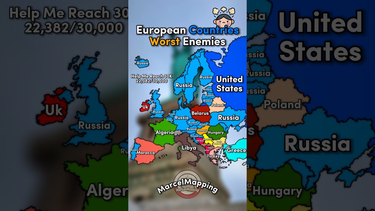 European Countries Worst Enemies