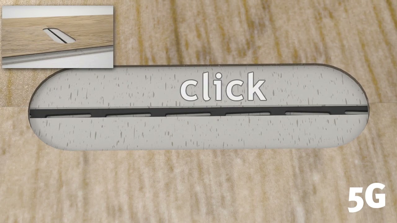 Valinge 5G Click System for LVT SPC WPC Vinyl Floorinng