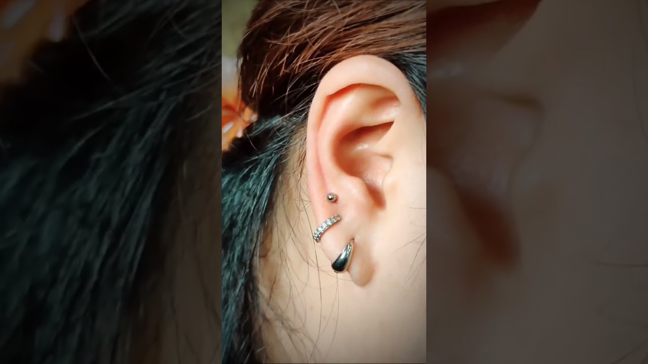 lobe piercing #bodypiercing