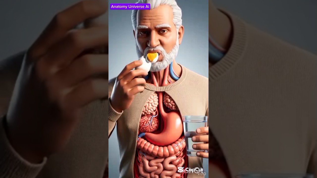 What Happens When you Eat Egg l 3D Animation