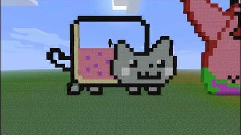 Minecraft - Nyan Cat timelapse