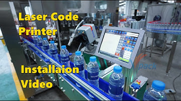 2021 Laser Code Printer for bottle filling line ( Installation Video )