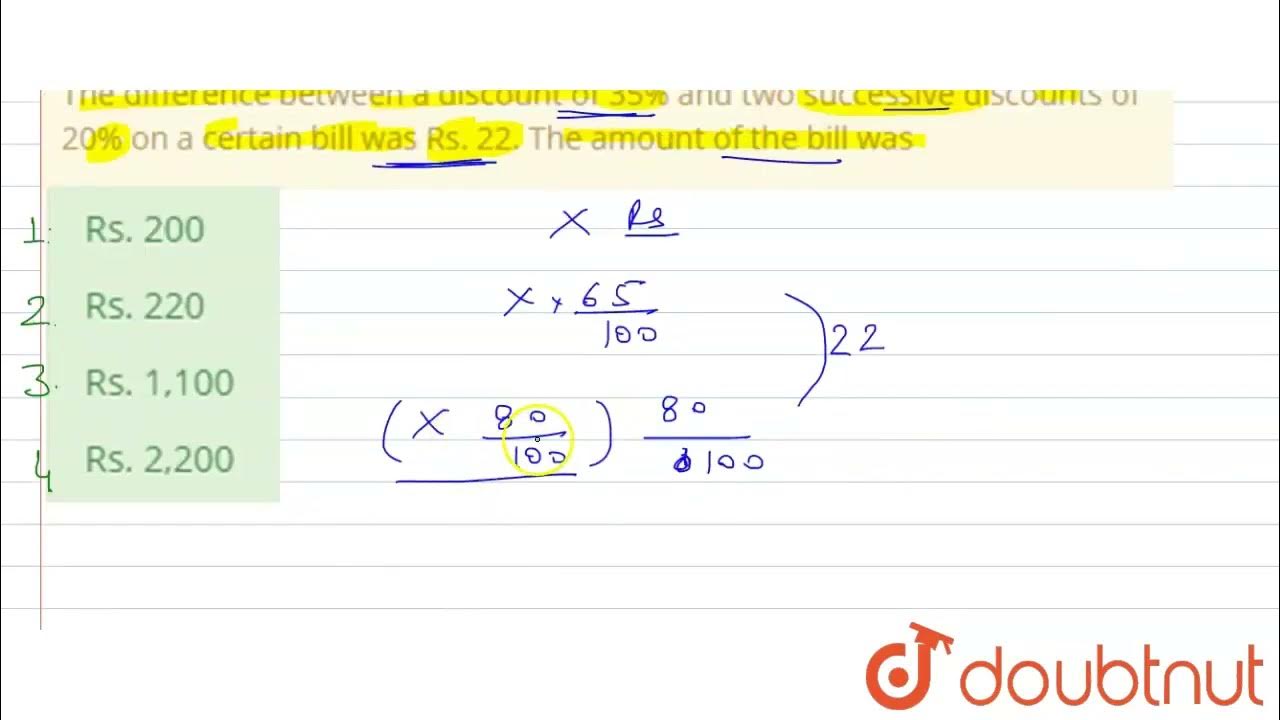 The Difference Between A Discount Of 35 And Two Successive Discounts the-difference-between-a-discount-of-35-and-two-successive-discounts