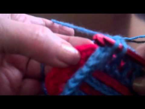 Interlocking Crochet™ - #6 Border & Uniting A&B Sides into One Fabric