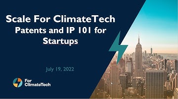 Patents and IP 101 for Startups | EcoSystem Session