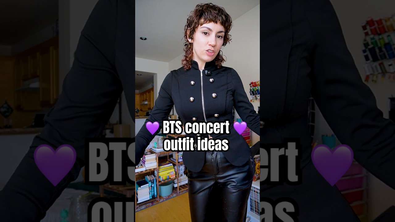 ⚠️ DIY BTS concert looks from thrift store finds ⚠️#btsarirang #upcyling #thriftflip #btsarmy