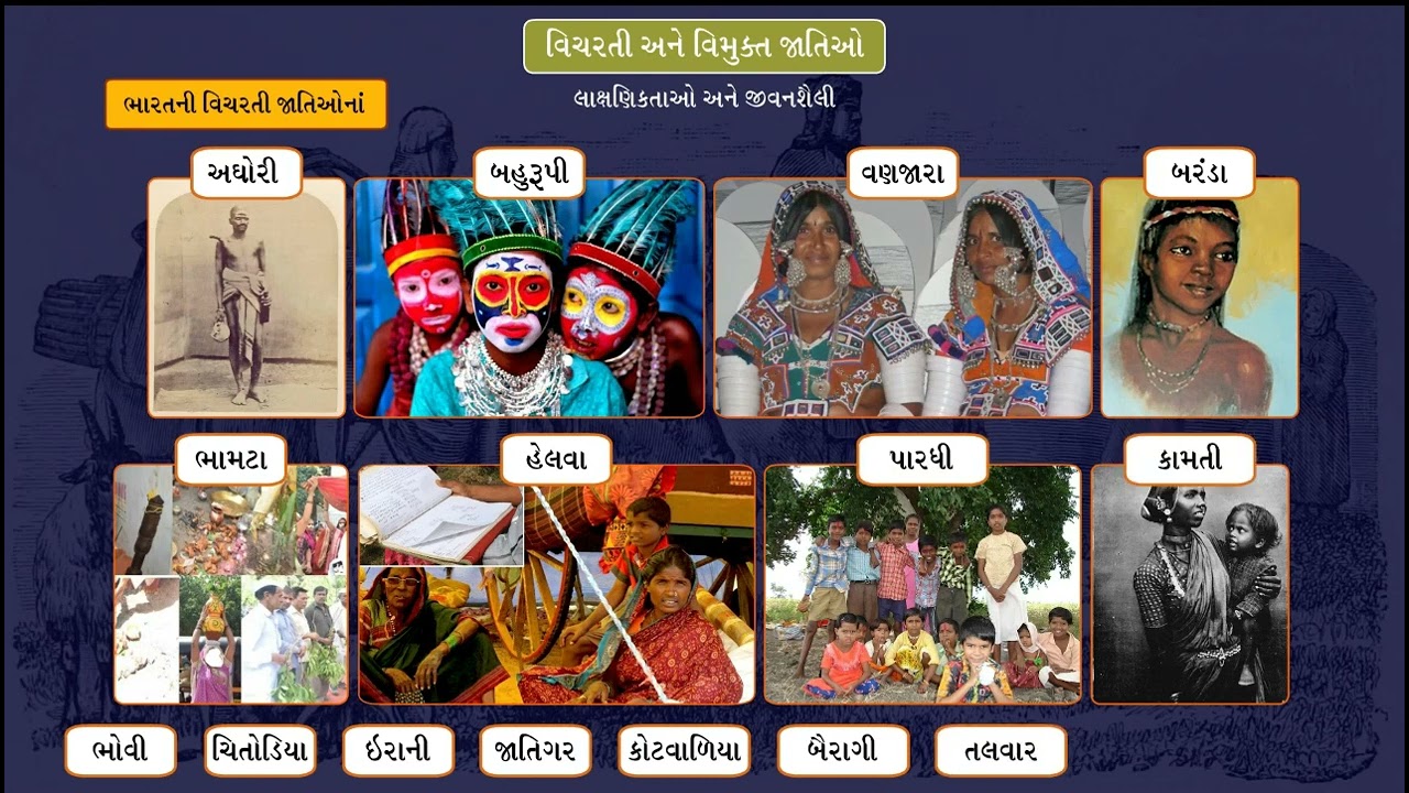 STD 7 SS Chap 6 Vicharati ane vimukt jatio 6 વિચરતી અને વિમુક્ત જાતિઓ