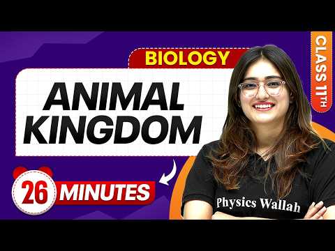 Animal Kingdom Class 11 One Shot | Complete Chapter Revision in 26 min | Biology Chapter 4