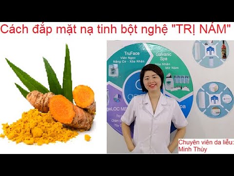 Cách đắp mặt nạ tinh bột nghệ 