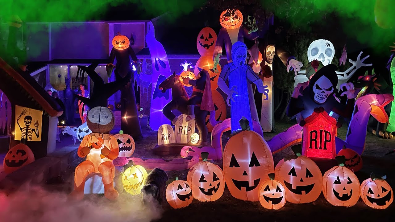 👻🎃New Halloween Full & Complete Inflatables & Animatronics Yard Display