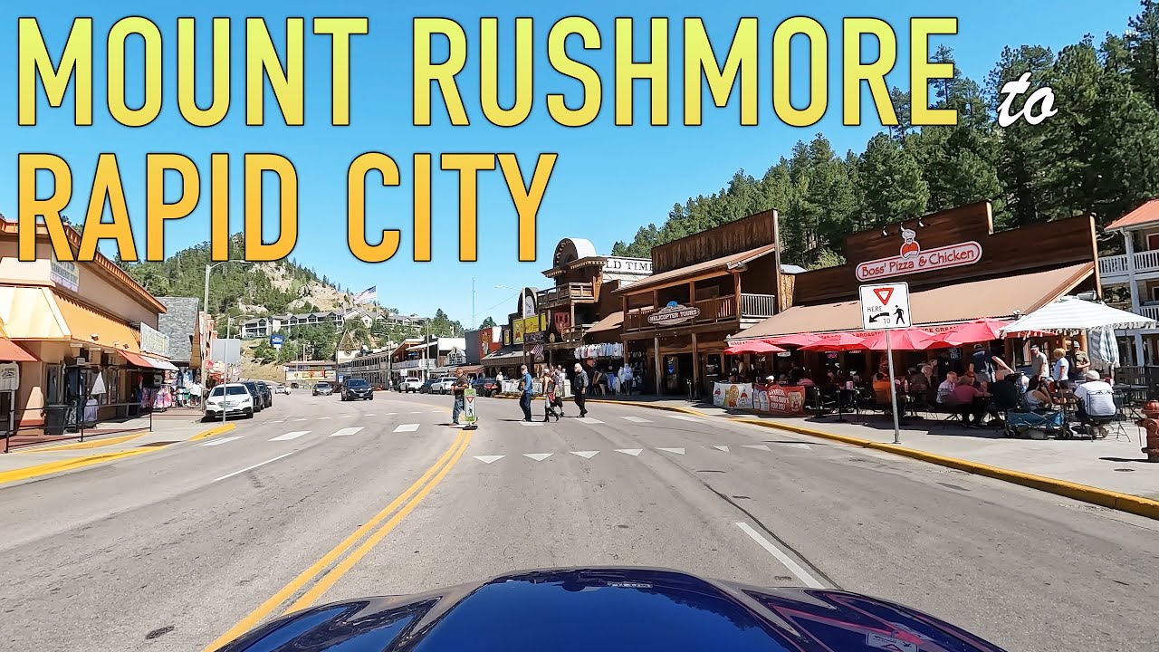 Mount Rushmore to Rapid City Drive in 4K - YouTube