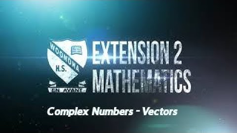 Complex Numbers - Vectors