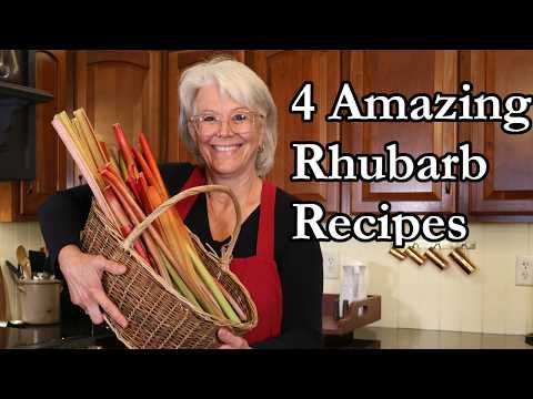 The BEST Ways to Use Rhubarb! 4 Easy Homestead Recipes