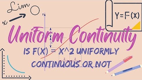 Uniform Continuity of x^2 | Is x^2 Uniformly Continuous or Not