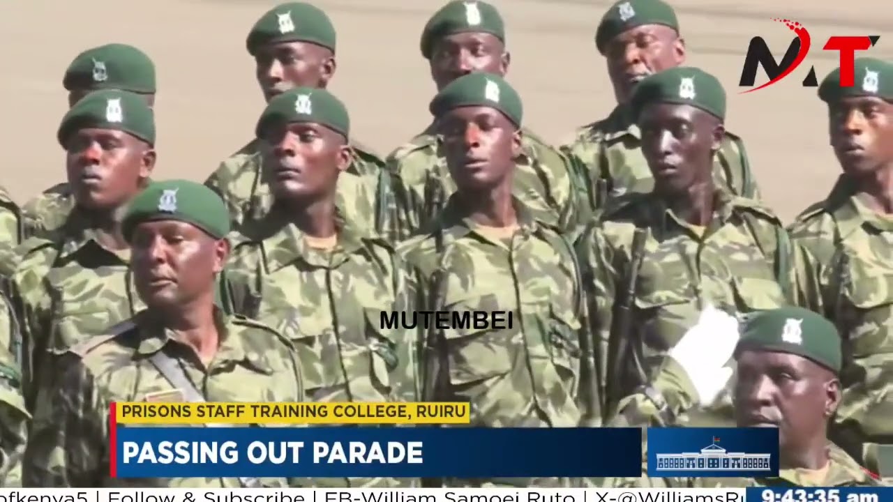 PRES RUTO WITNESSES STUNNING PASS-OUT PARADE IN RUIRU!!