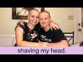 shaving my head *emotional surprise*