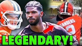 SHEDEUR SANDERS GETS FIRST TEAM REPS DAY 1 OF BROWNS MINI CAMP