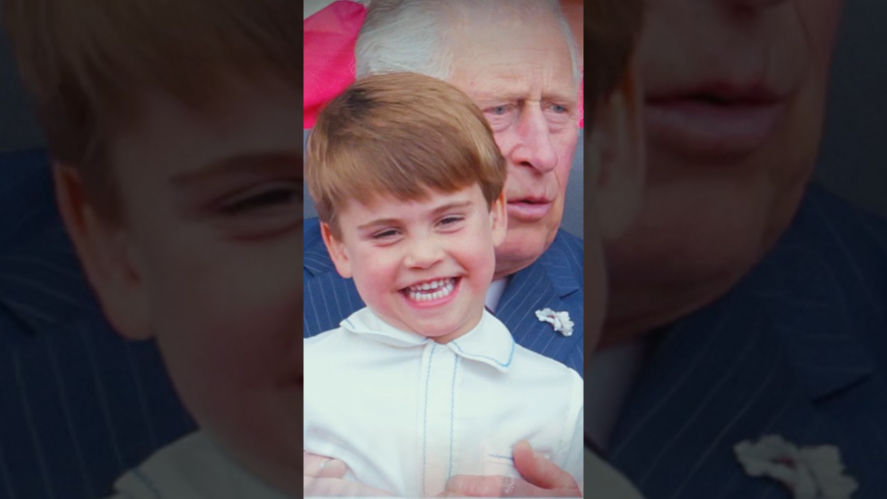 Prince Louis climbs onto grandpa King Charles' lap in the sweetest video. Close relationship 🫶🏻