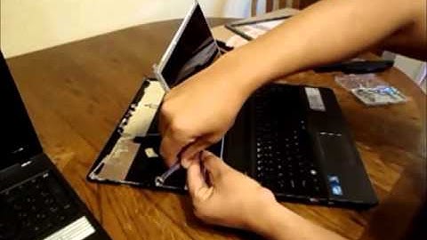 Laptop screen replacement / How to replace laptop screen on a Gateway nv57h77u