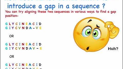 How #BLAST-P assigns a #gap in#pairwise alignment with calculations and practice question |March2023