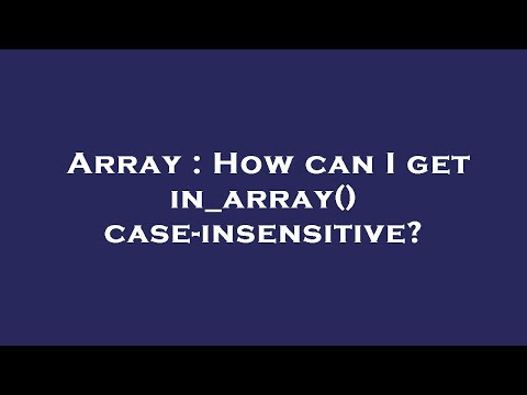 Array : How