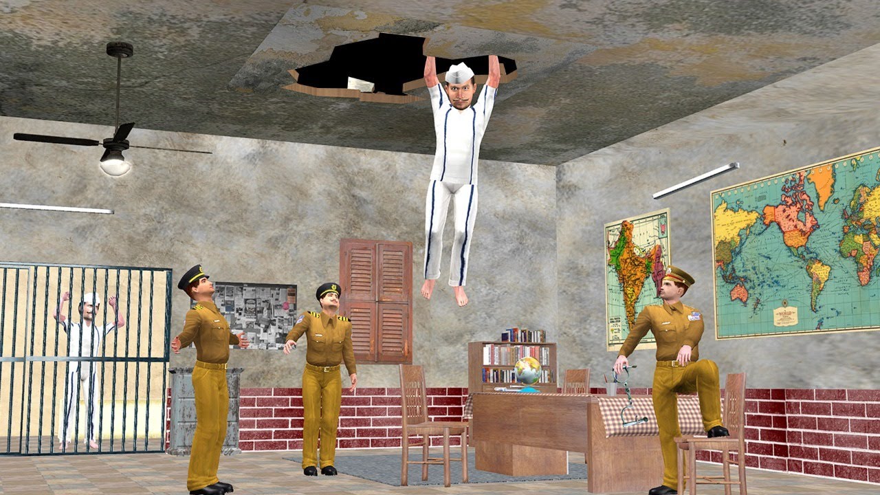 चोर पुलिस जेल से पलायन Police Thief Jail Escape Comedy Video