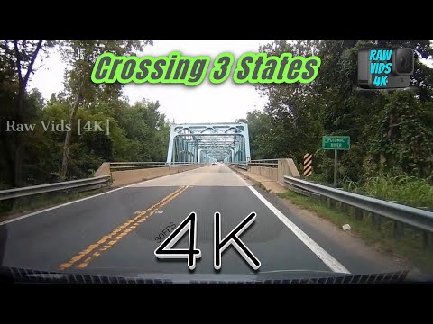 [4K] Raw Video - Driving across 3 states - Virginia Maryland Pennsylvania - Route US-15 North