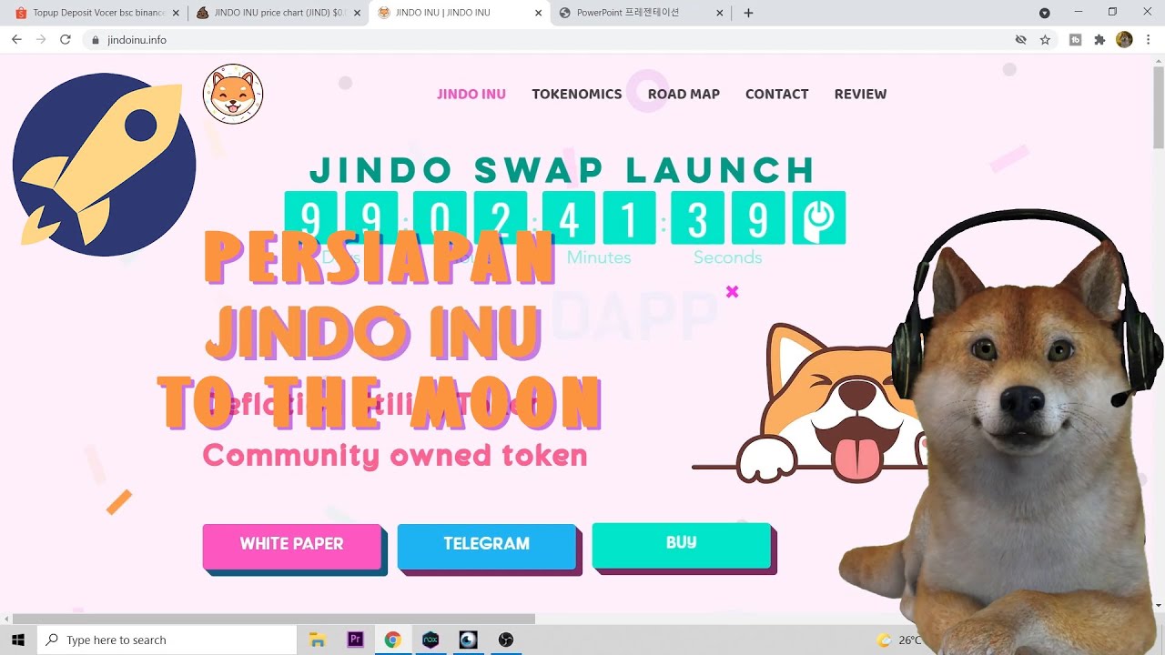 Cara Beli Jindo Inu Koin Micin Akan To The Moon Sebentar Lagi Setelah Jindo Swap Youtube