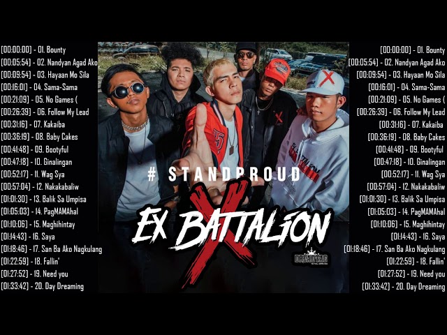 Top 100 Best Songs Ex Battalion Of All Time - Ex Battalion New Song 2020 - Pinoy Rap music 2020 class=
