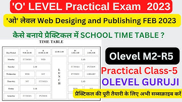 OLevel Practical Exam Feb 2023 || M2 R5 Practical Exam 2023|| OLevel Guruji